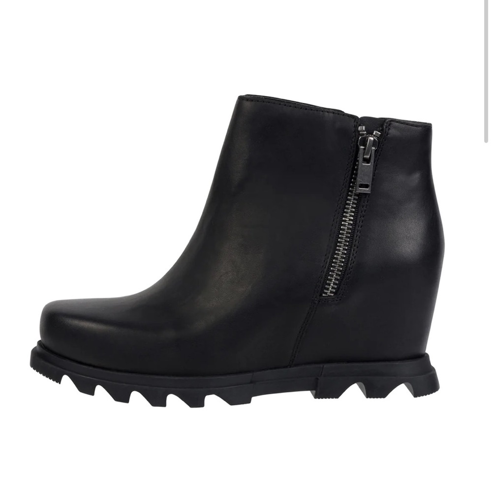 Sorel Womens Joan Of The Arctic Wedge III Zip Black 6.5